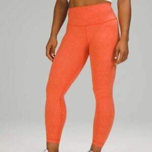 Lululemon Wunder Train High Rise Tight Leggings Coral 10